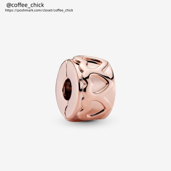 Pandora Band of Hearts Clip Charm|Pendant - Picture 1 of 2